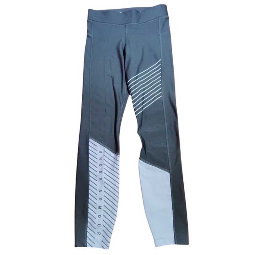 Under‎ Armour Women HeatGear Compression Leggings XS TP ECH Gray Athletic